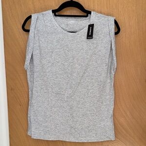 Express Gray Sleeveless Top